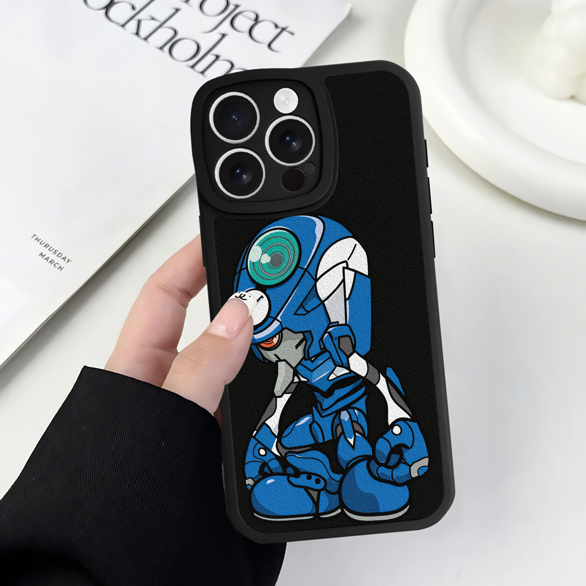 （画像用） EVA 新世紀エヴァンゲリオン 【iPhone 16シリーズ対応】シリコンスマホケース（レザー調） 材質：シリコン